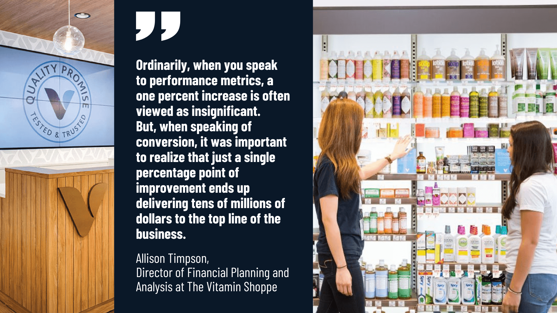 The Vitamin Shoppe case study quote